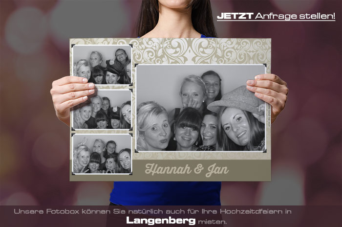 Wir vermieten eine Fotobox für Ihre Hochzeitsfeier in Langenberg
