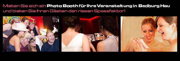 Buchen Sie für Ihr Event in Bedburg Hau ein Photobooth.