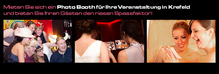 Ordern Sie für Ihre Veranstaltung in Krefeld ein Photo Booth.